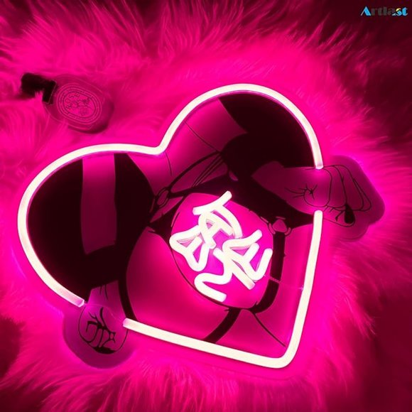 Anime Hentai Eat Me Heart Led Sign - Picture 5 of 5